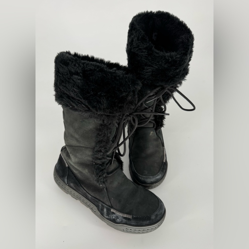 ecco Siberia Hydromax Faux Fur Sude Winter Boots